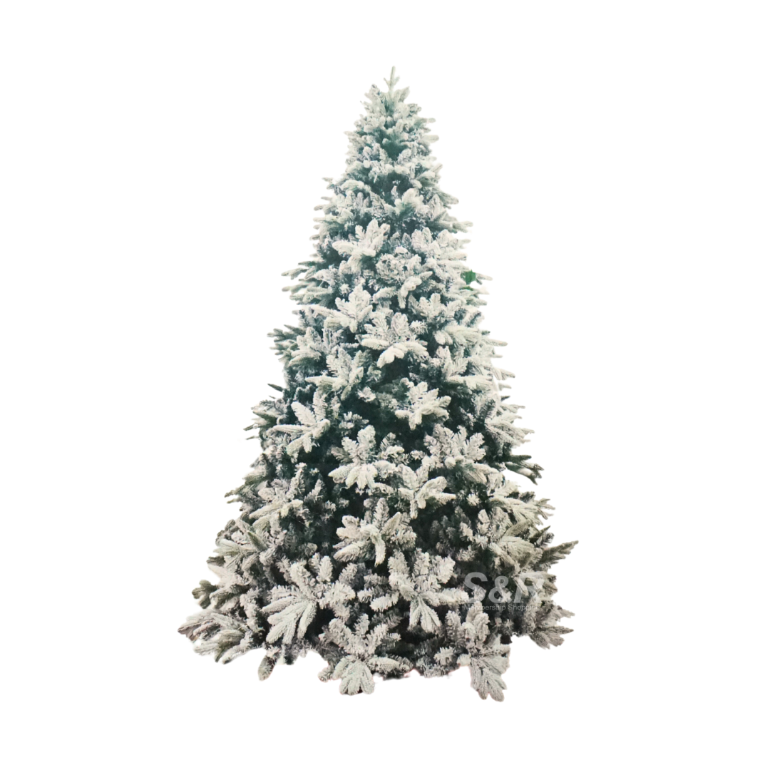 Simply Christmas 8ft Flocked Christmas Tree